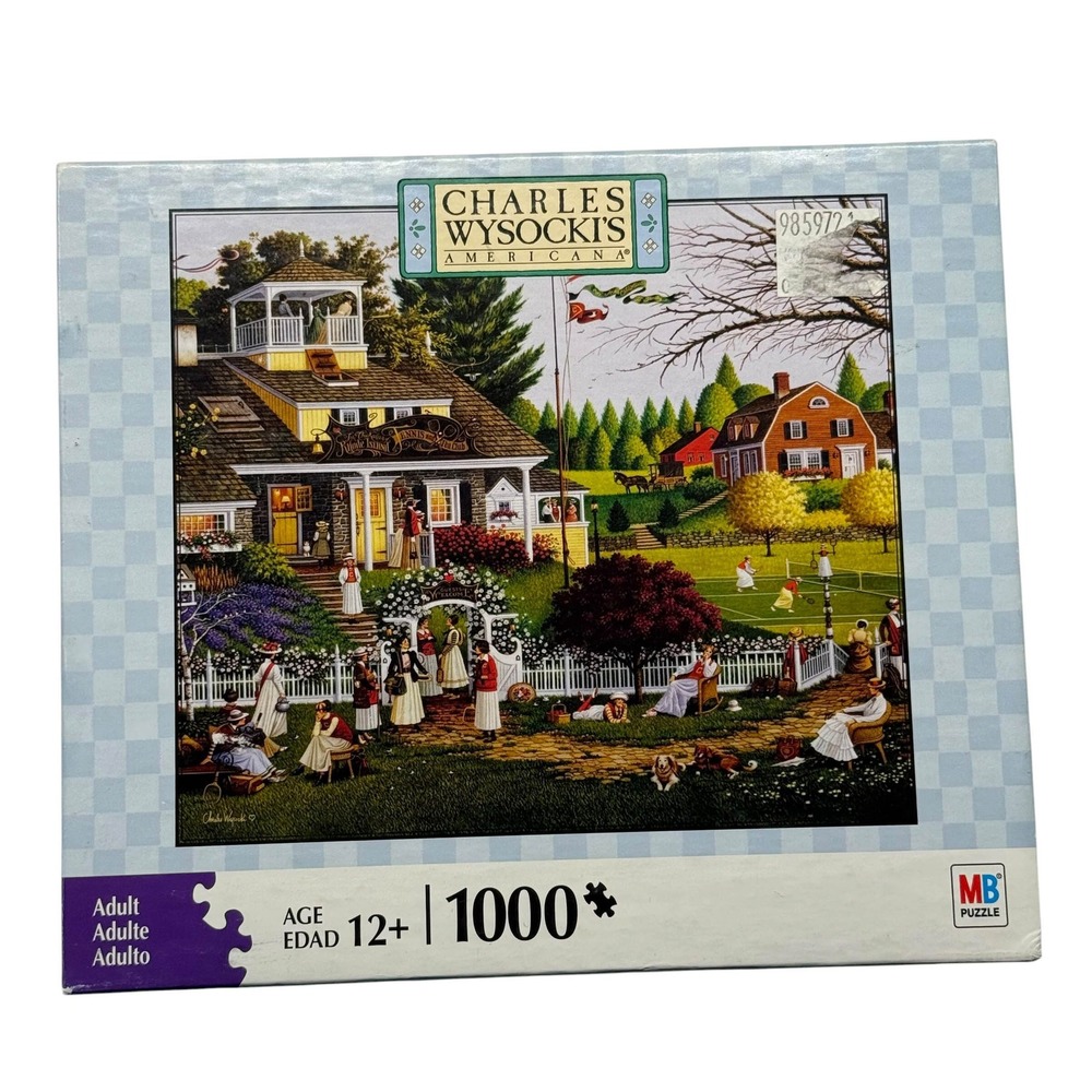 Charles Wysocki Americana Love 1000 Piece Puzzle‎ MB Puzzles 2008 UNCOUNTED